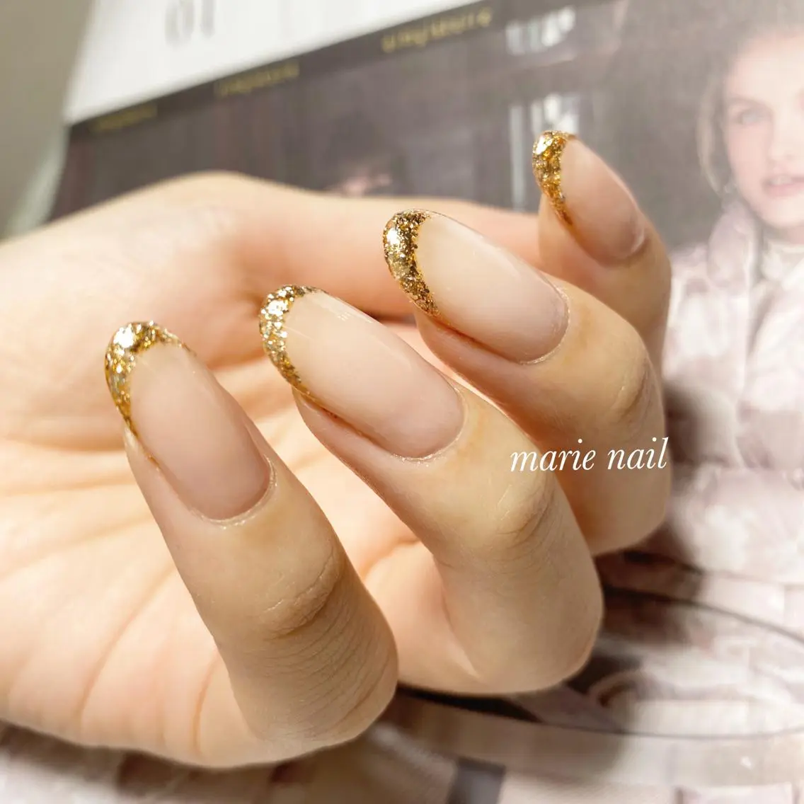 ネイル フレンチネイル ハンドネイル marie nailのネイルデザイン