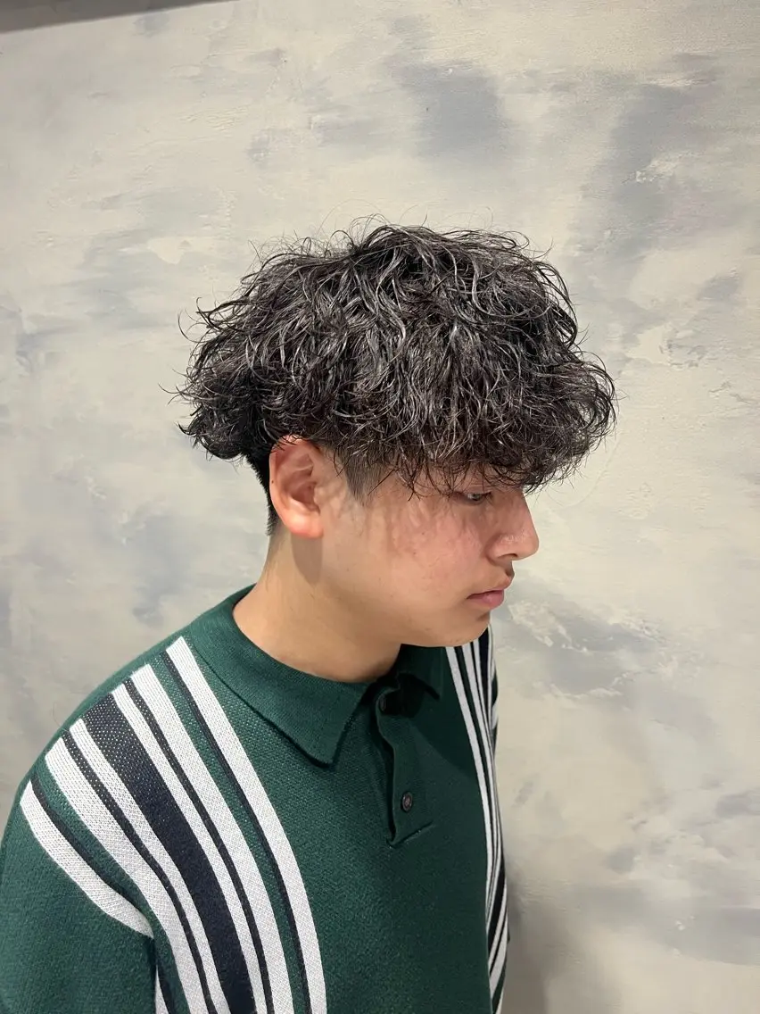 ショート カット パーマ バレイヤージュ職人 🔥代表YU-SHIのヘアスタイル