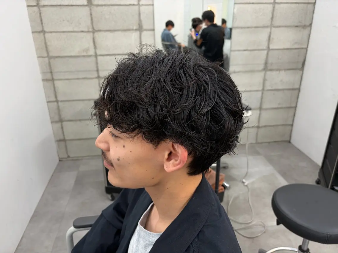 ショート パーマ カット パーマ メンズパーマ外屋敷 航のヘアスタイル