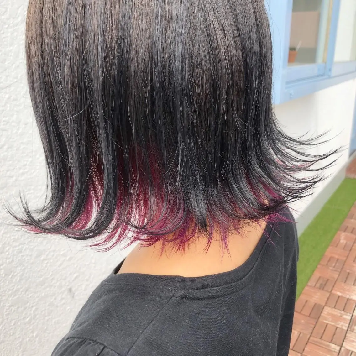 ショート カラー ピンクカラー バイオレットカラー ヘアカラー トリートメント 江藤 星史のヘアスタイル