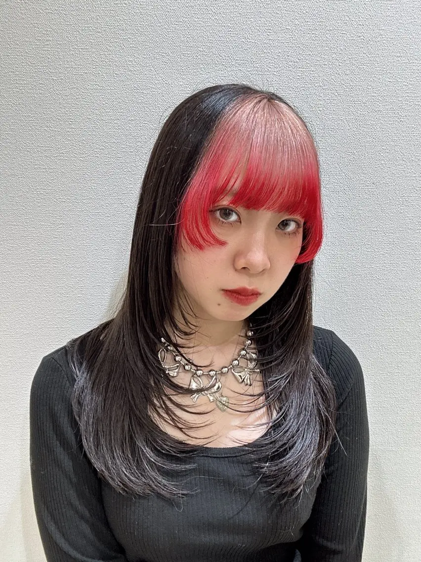 ロング SAKURA 顔まわり/髪質改善のヘアスタイル