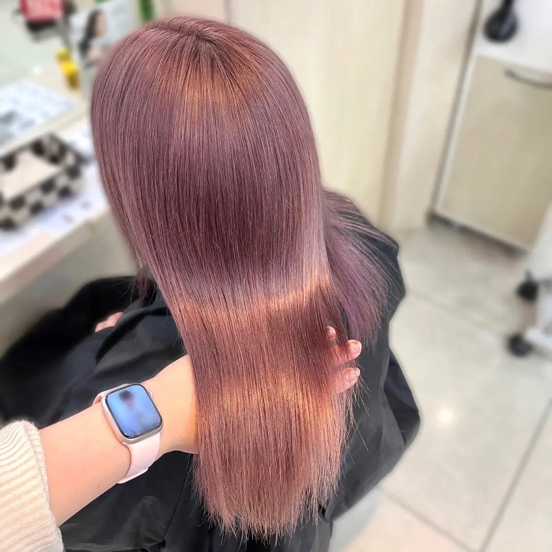 ロング カラー ヘアカラー 韓国レイヤー 暖色カラー/さくらのヘアスタイル