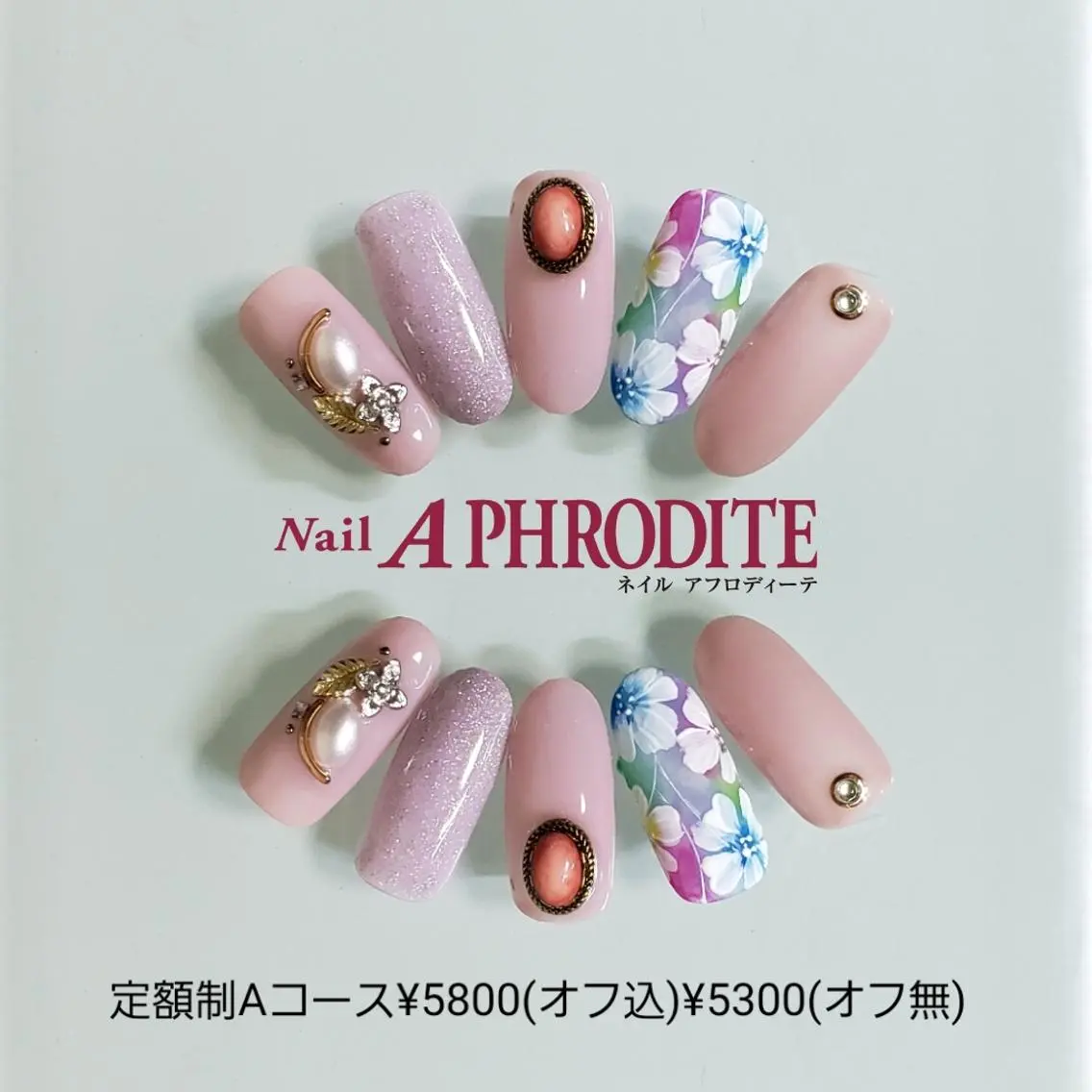 ネイル 持ち込み ニュアンスネイル ハンドネイル Nail Aphroditeのネイルデザイン