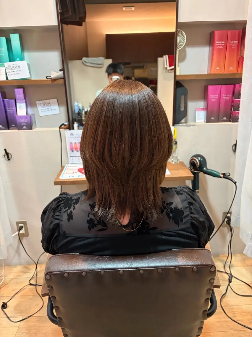 ミディアム 縮毛矯正 縮毛矯正 DaM itsukiのヘアスタイル