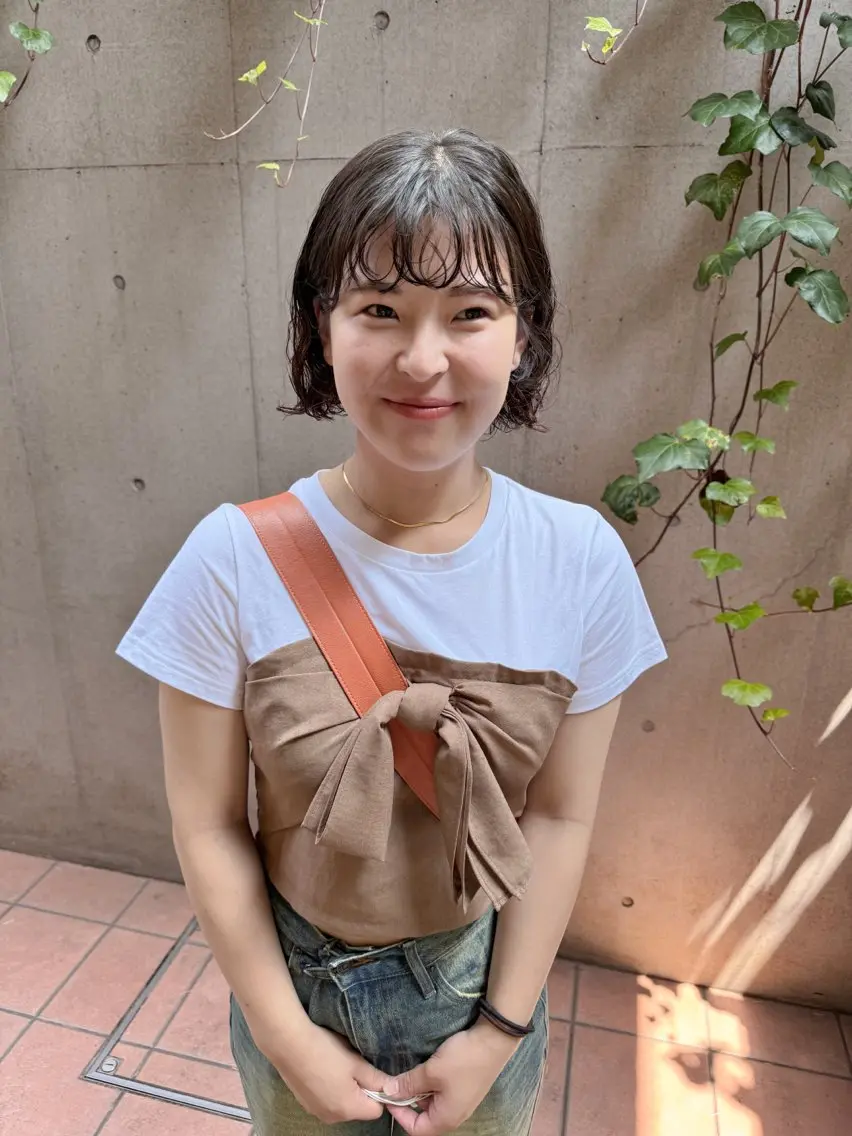 ショート パーマ カット パーマ 大橋 芽衣のヘアスタイル