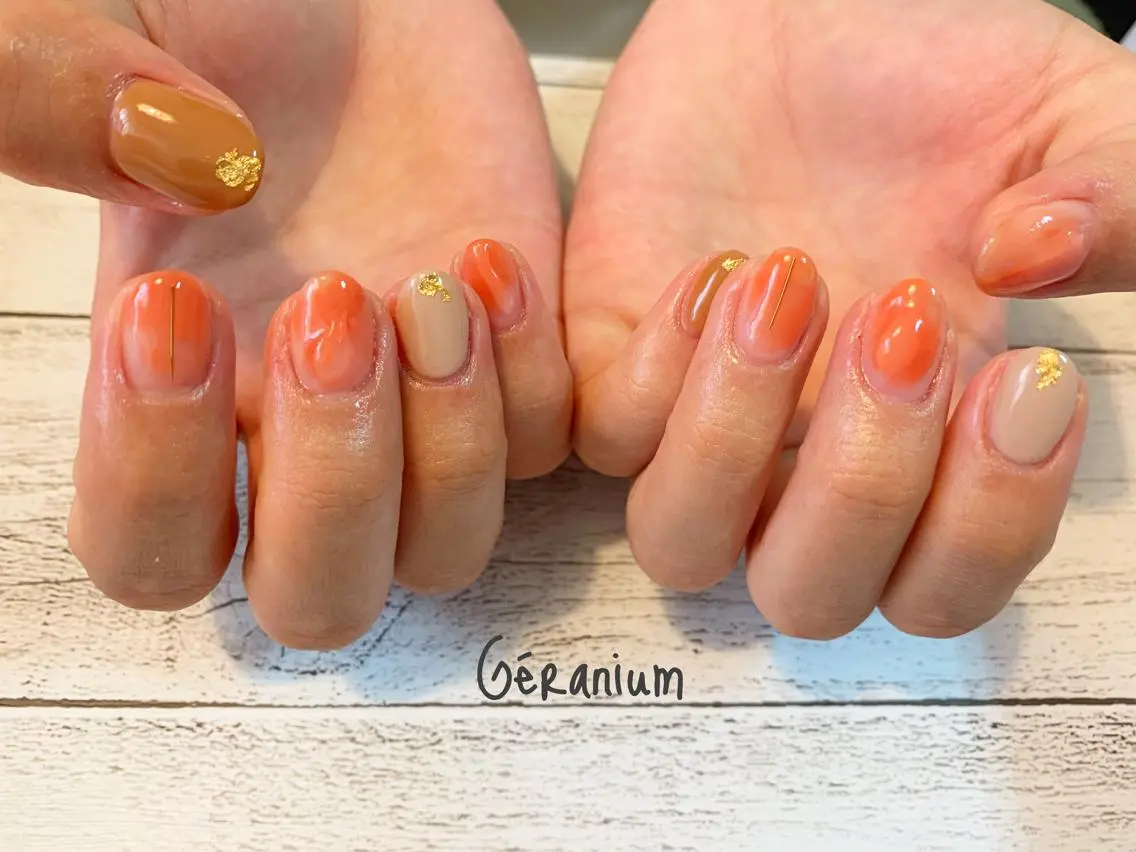 ネイル ハンドネイル GéRanium Harukaのネイルデザイン