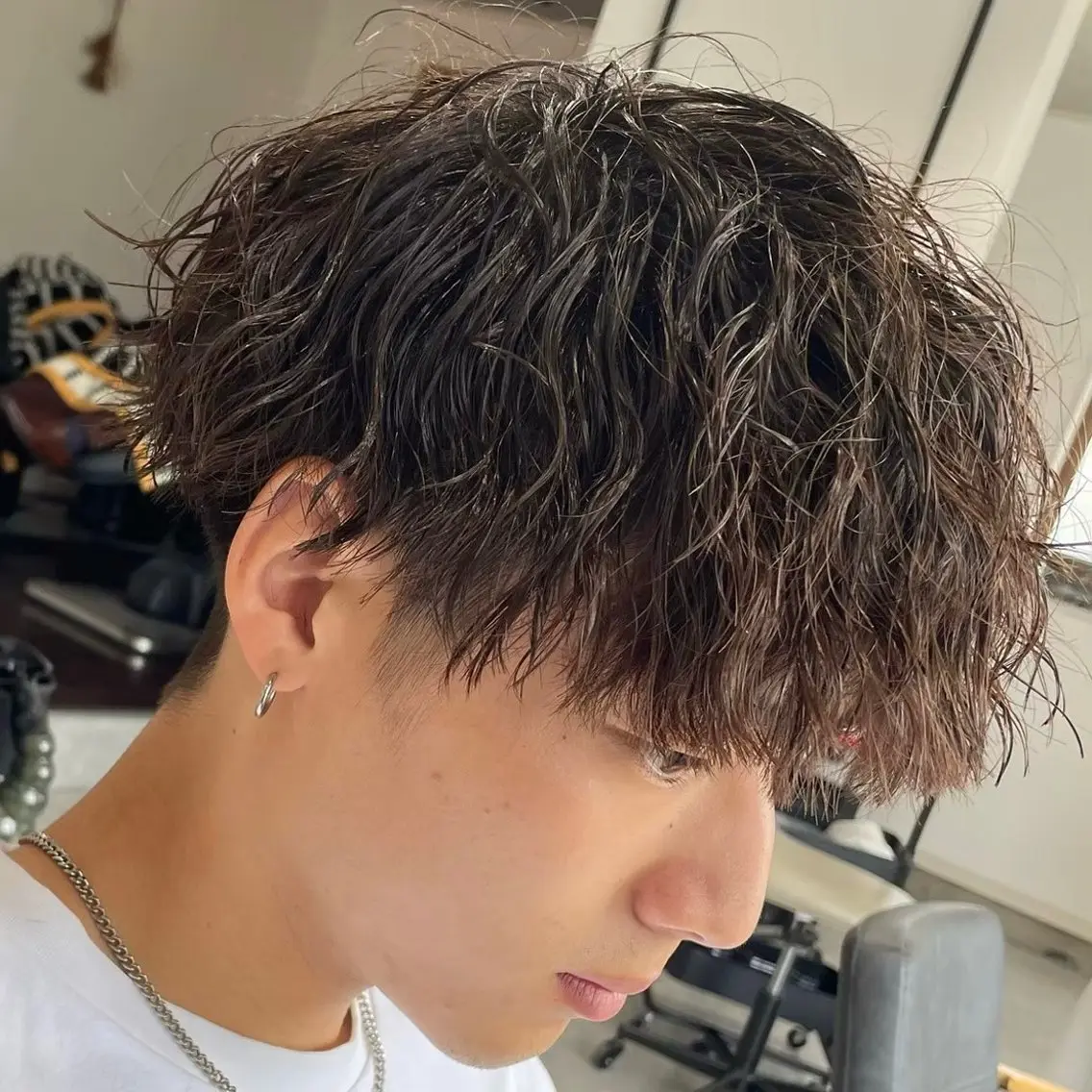 ショート パーマ メンズ メンズパーマ メンズツイストパーマ ツイストスパイラルパーマ スパイラルパーマ ツイストパーマ メンズパーマ WATARUのヘアスタイル
