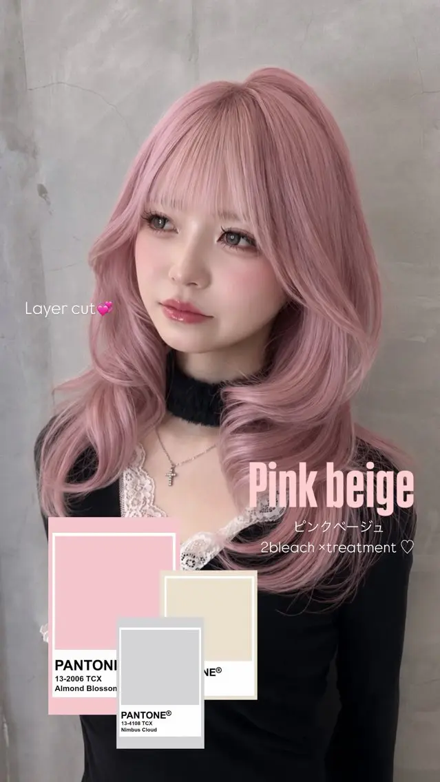 ミディアム カラー ヘアアレンジ ヘアカラー トリートメント ヘアセット 透明感カラー🎀艶髪 Anju/渋谷🎀のヘアスタイル