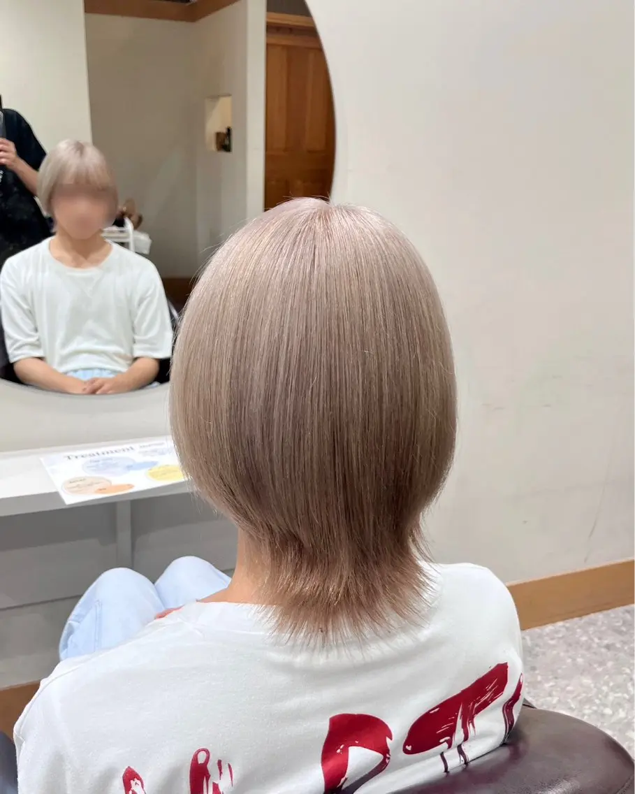 ショート ヘアカラー トリートメント ヘッドスパ 角田 満帆のヘアスタイル