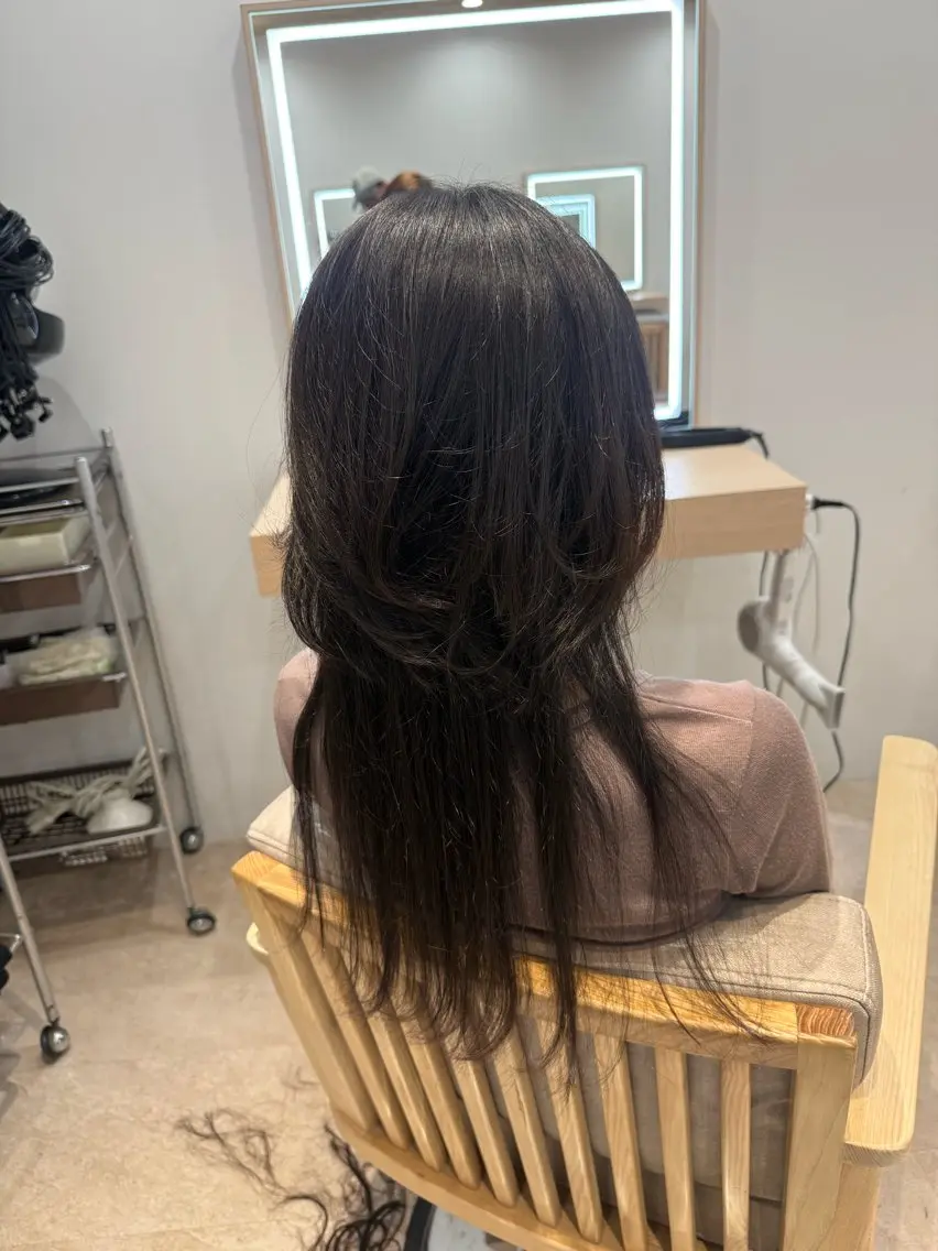 セミロング カット littleesta 那月のヘアスタイル