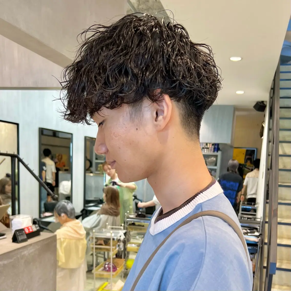 パーマ メンズ フェザーパーマ メンズパーマ プードルパーマ スペインカール スパイキーショート カット パーマ メンズパーマ/フェ ザーパーマ/古川晴輝のヘアスタイル