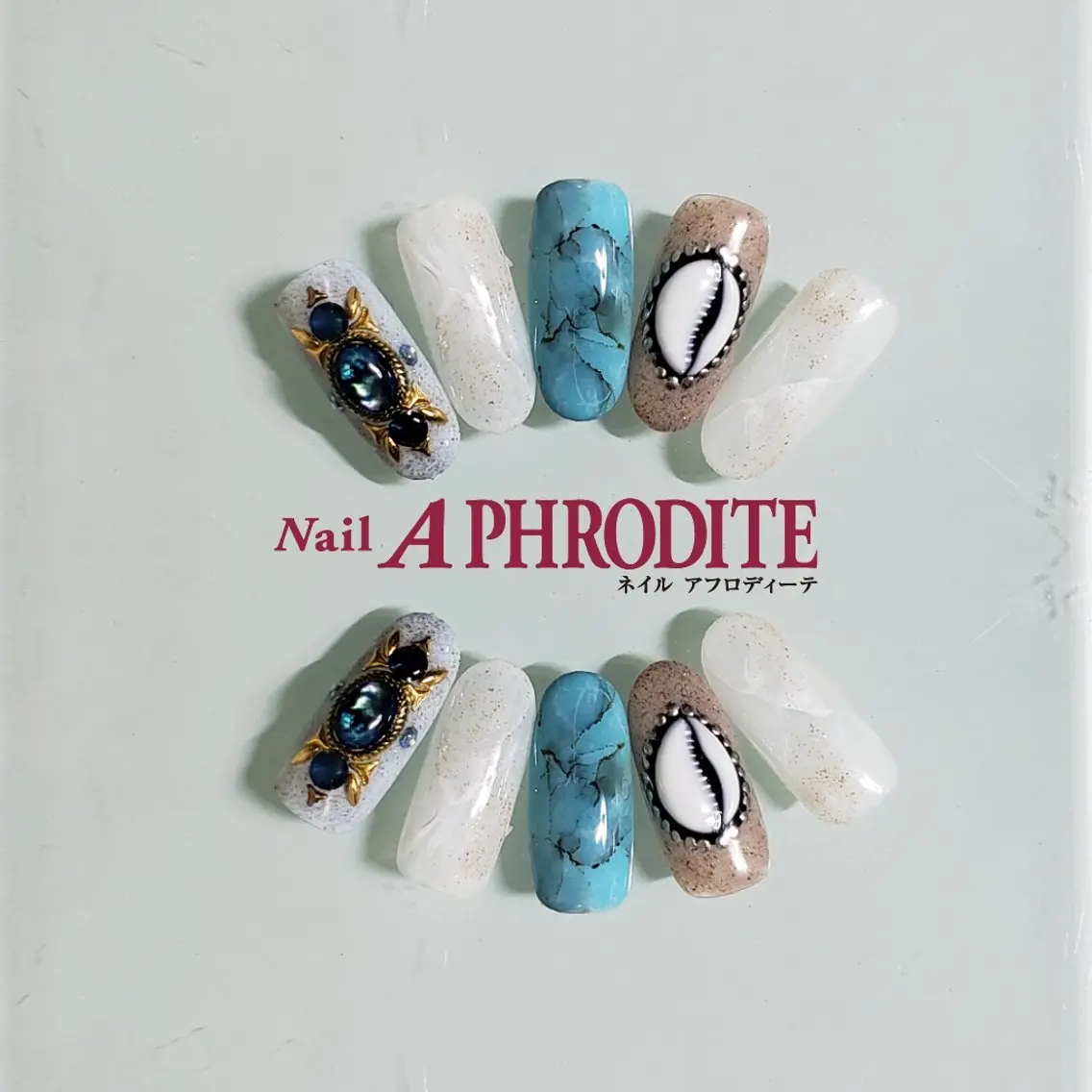 ネイル ジェルネイル ニュアンスネイル スカルプネイル ソフトジェル ネイルチップ ハンドネイル Nail Aphroditeのネイルデザイン