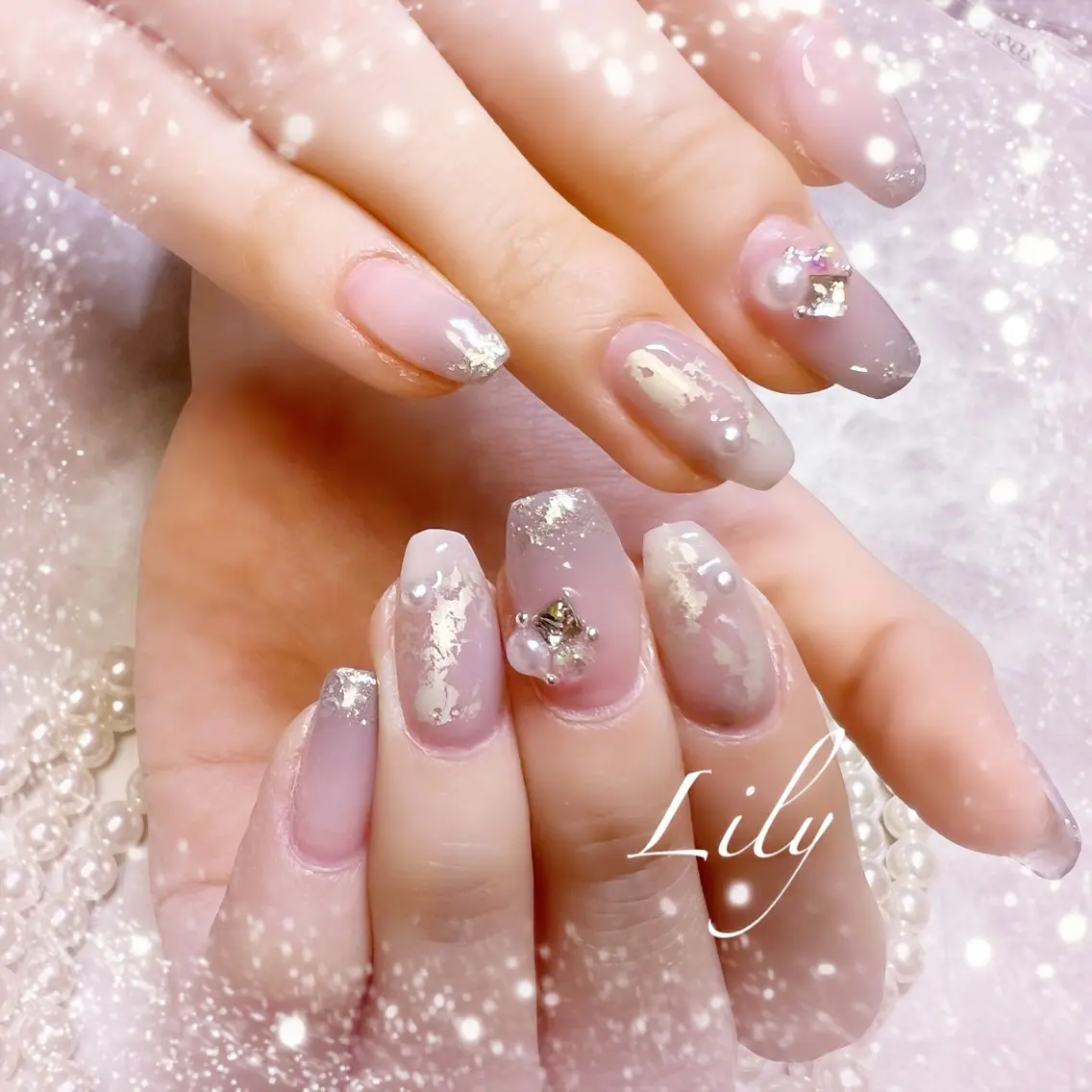 ネイル ハンドネイル Lily*nail 🌻Mii🌻のネイルデザイン