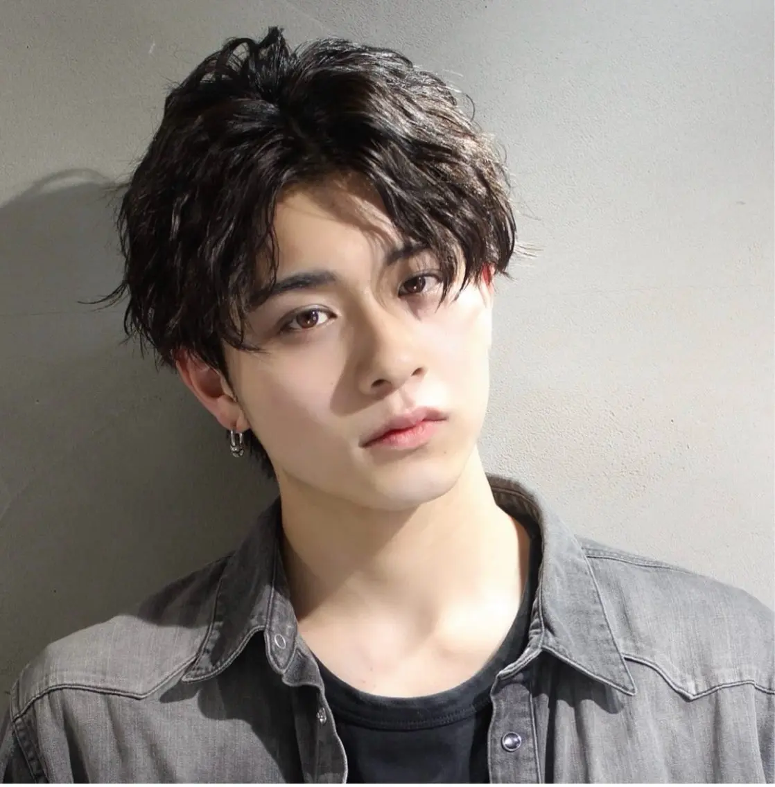 【朝ラク×好印象✨】メンズカット+ツイストスパイラルパーマ🧑🦱の写真