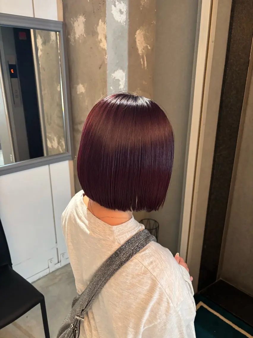 艶カラー(ワンカラー)+トリートメントの写真