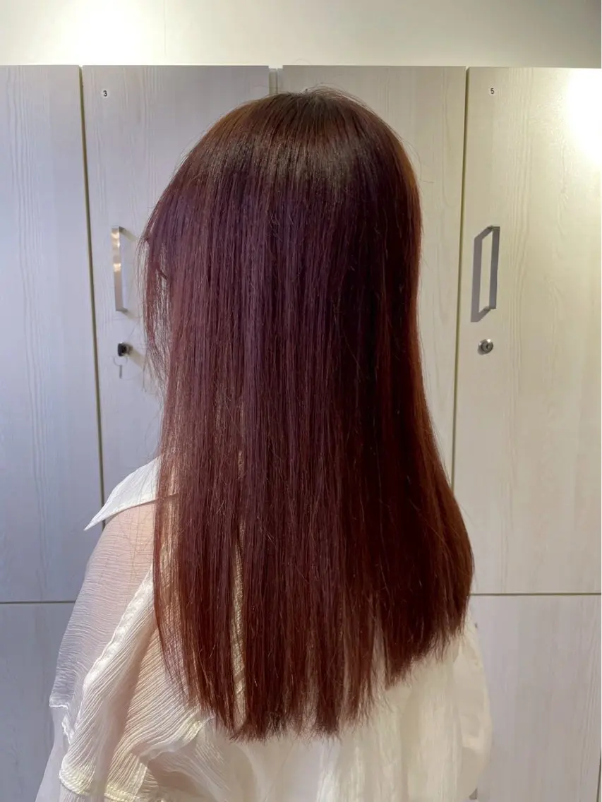 ロング カラー 長谷川 輝のヘアスタイル