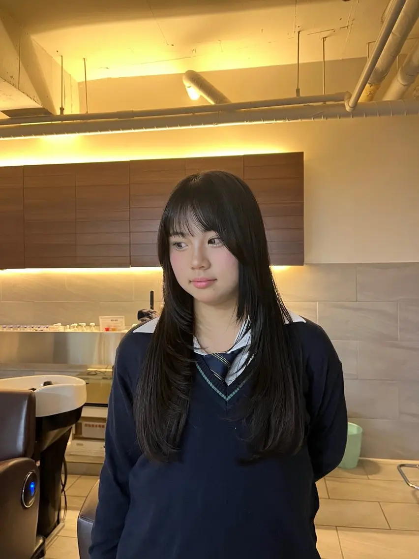 【女性学生/レングス限定】カット＋酵素カラー＋2STEPカシミヤトリートメント ※ミディアム～ロング限定（ショート不可）の写真