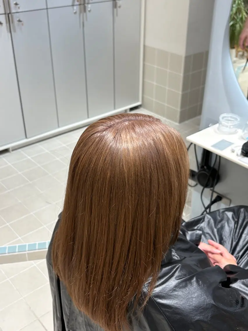 カラー ブリーチ 竹田 真紘のヘアスタイル