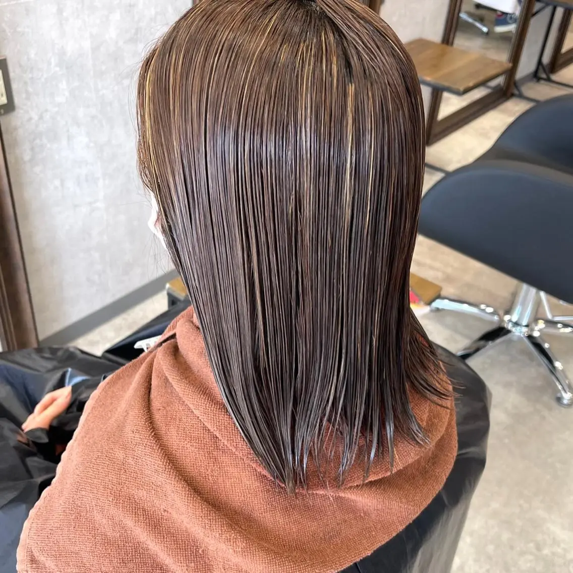 ミディアム カラー ヘアアレンジ 透明感カラー カット ヘアカラー 🌻あいり merci.🌻のヘアスタイル