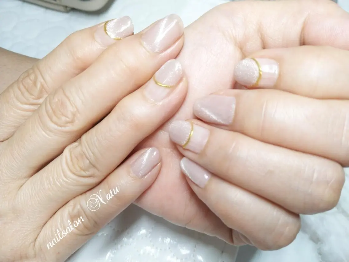 ネイル アートネイル マグネットネイル nailsalon Natuのネイルデザイン
