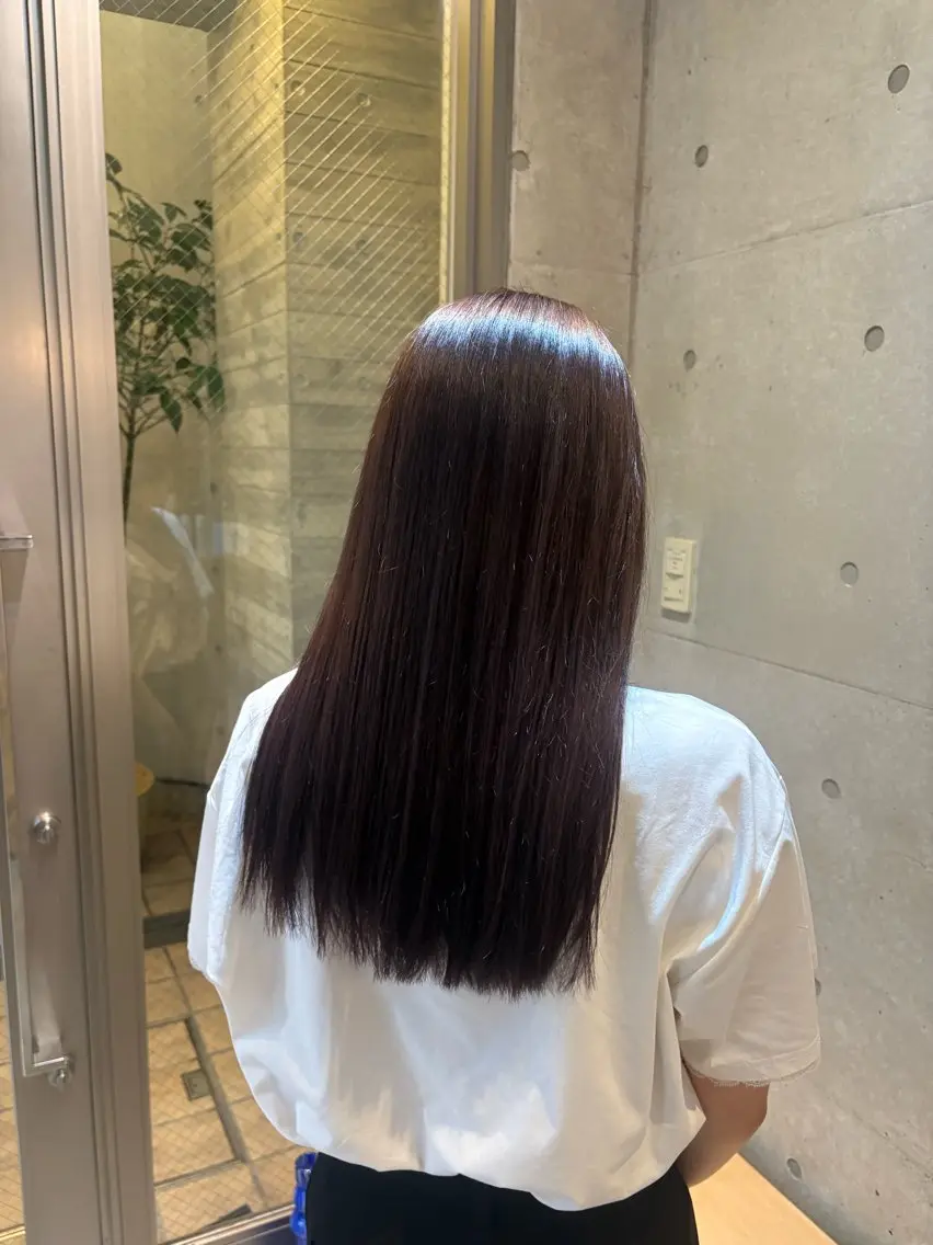 ミディアム カラー 透明感カラー ヘアカラー 表参道/かなみ /透明感カラーのヘアスタイル