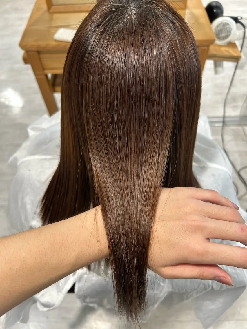 ミディアム 縮毛矯正 ✂️⭐️CIEL／ 渡邊 陸⭐️✂️のヘアスタイル