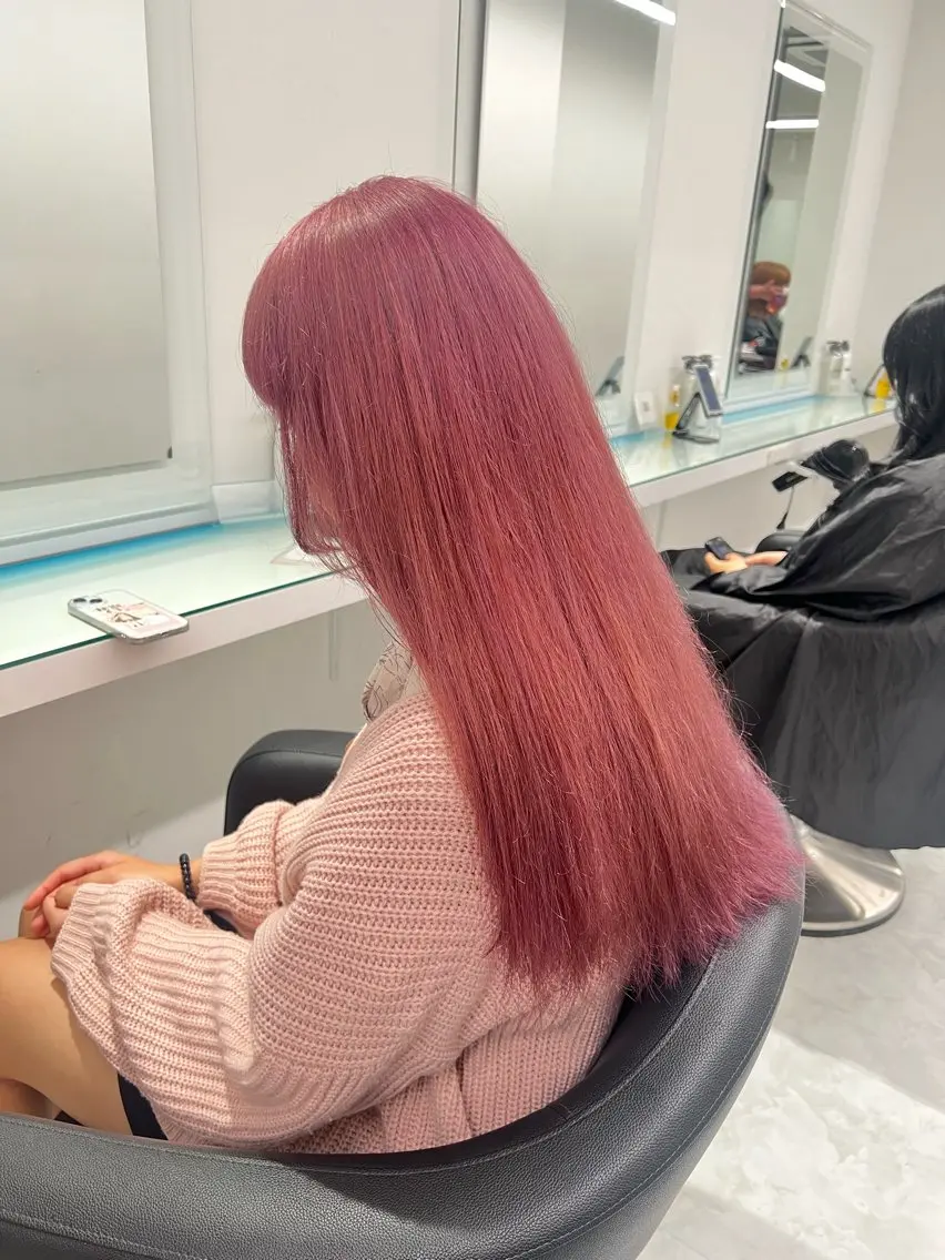 カラー ヘアカラー トリートメント ヘッドスパ ヘアセット ブリーチなし透明感 💗RYOTAのヘアスタイル