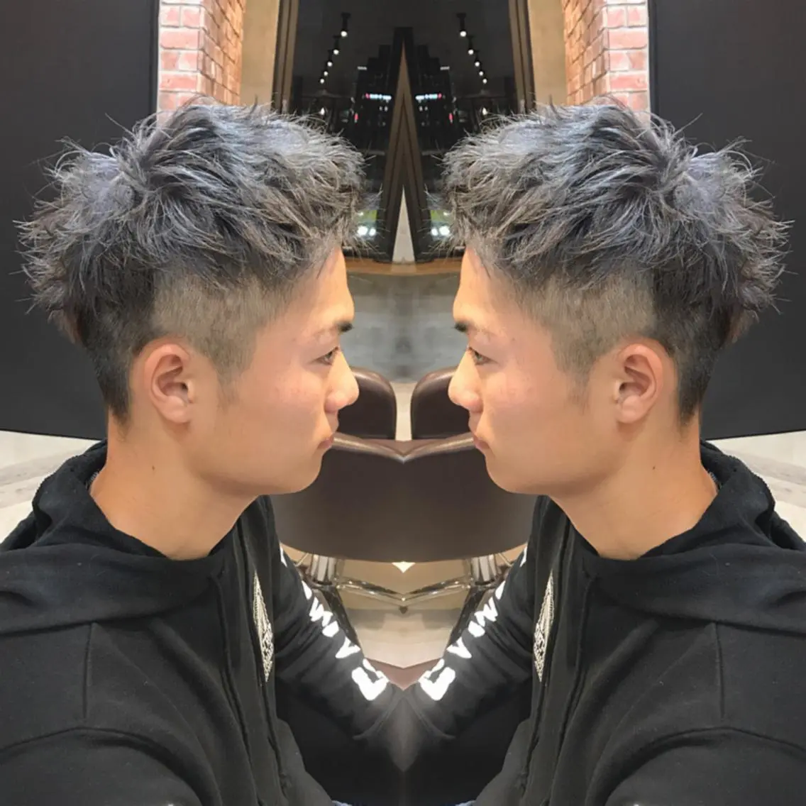 ショート メンズ カット ヘアカラー トリートメント 重政 和樹のヘアスタイル