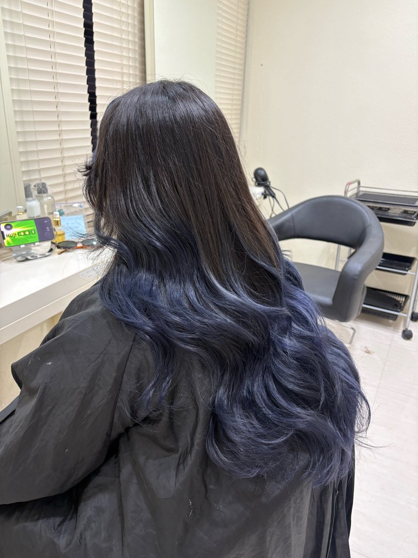 セミロング カラー ヘアアレンジ ヘアカラー 💟RINNA 艶カラー💟のヘアスタイル