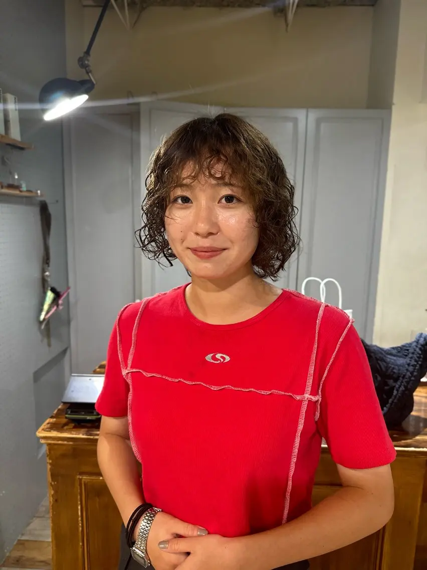 💕圧倒的可愛さ💕似合わせカット&コスメパーマ✨トリートメント付き♪の写真