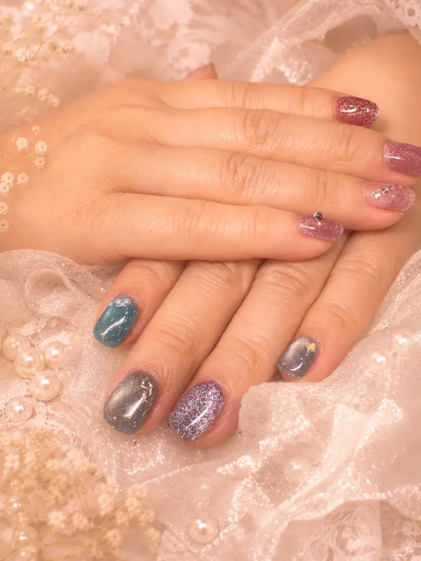 ネイル マグネットネイル シンプルネイル Naris Nail salonのネイルデザイン