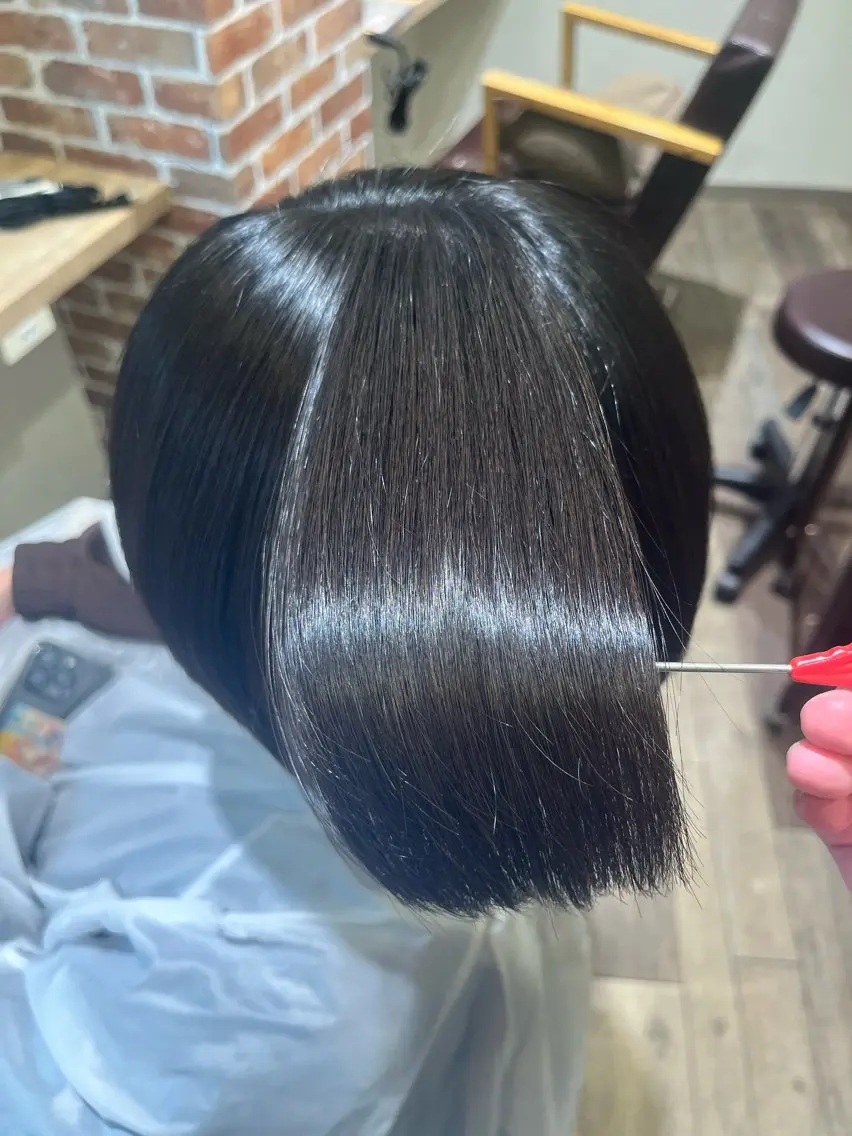 ショート カット 縮毛矯正 トリートメント 髪質改善パーマ 曳舟FUKUDAのヘアスタイル