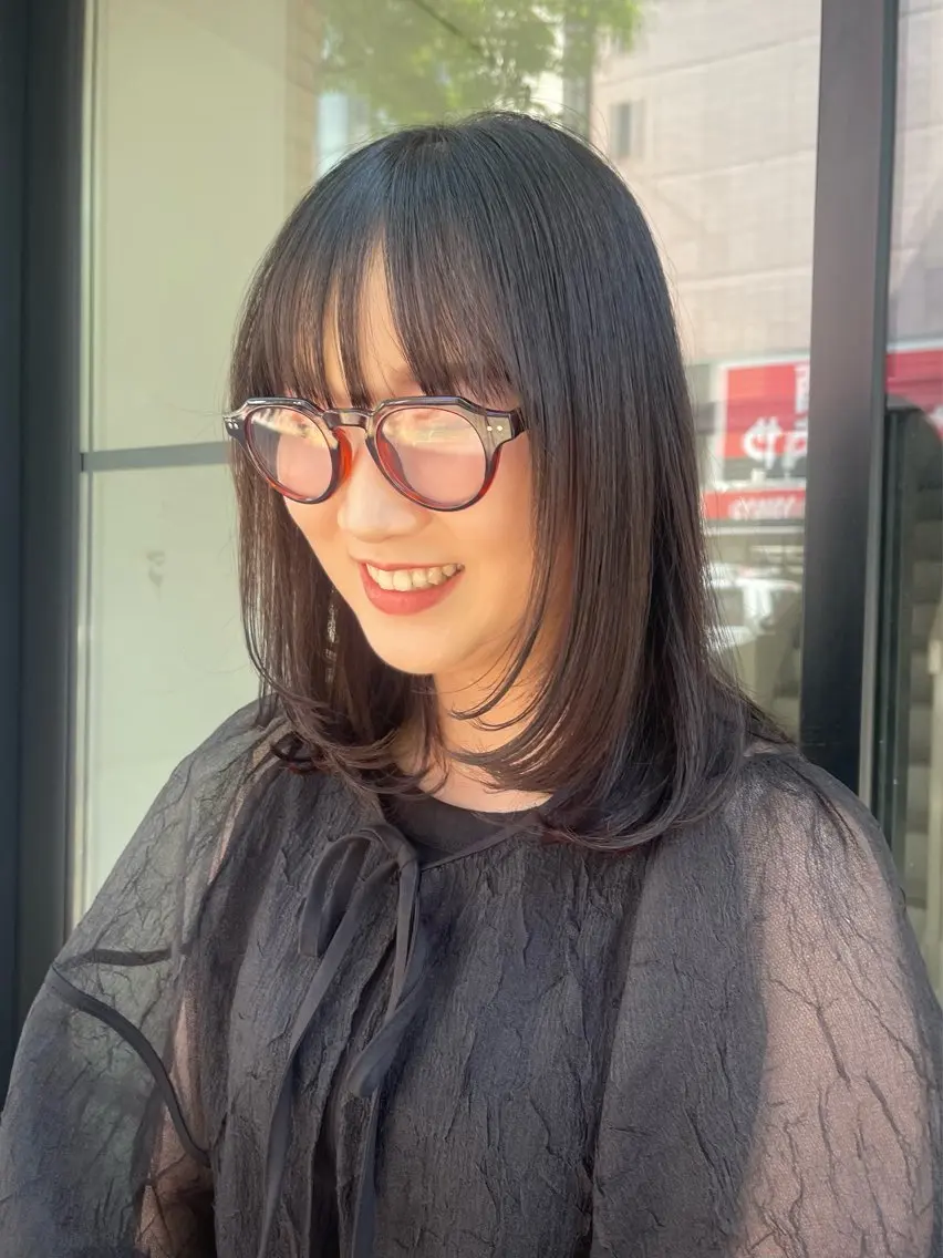ミディアム 園田 渉 ◤SHIKIO◢のヘアスタイル