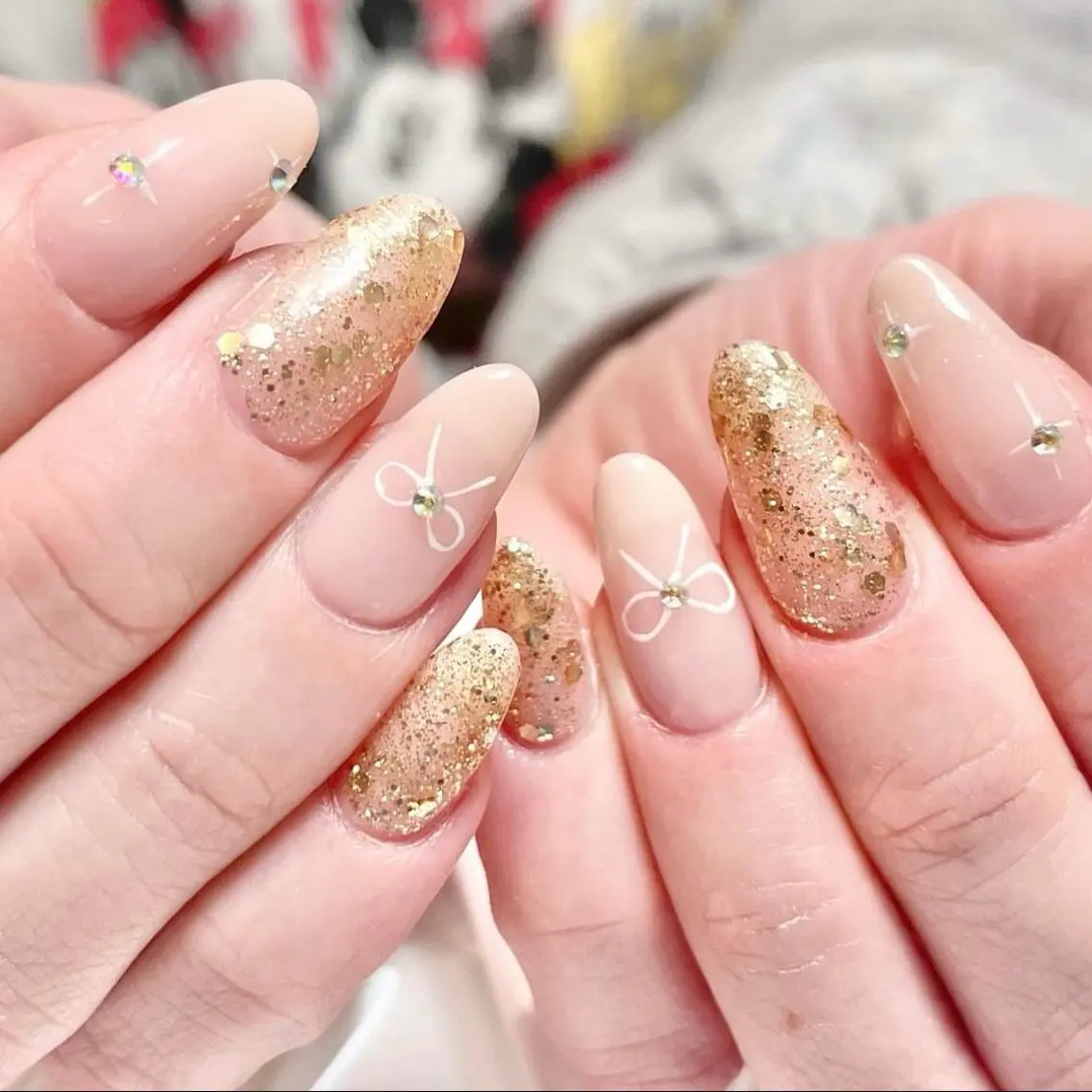 ネイル アートネイル ラメ(グリッター) シンプルネイル ストーンネイル 冬ネイル Vogustys Nail 山田のネイルデザイン