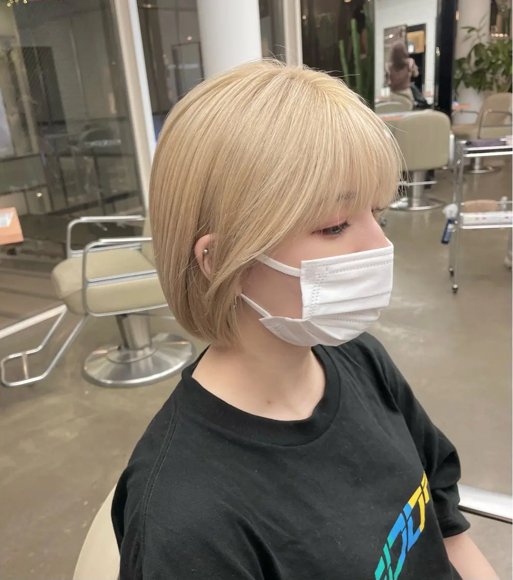 ショート ボブ 韓国風ヘア ♡レイヤーボブ パーマ/うらら♡のヘアスタイル