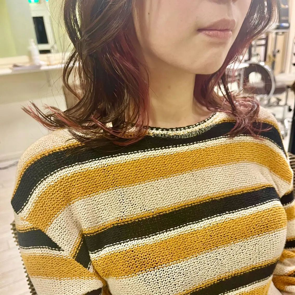 セミロング ヘアカラー ママ美容師 *ヒマワリのヘアスタイル