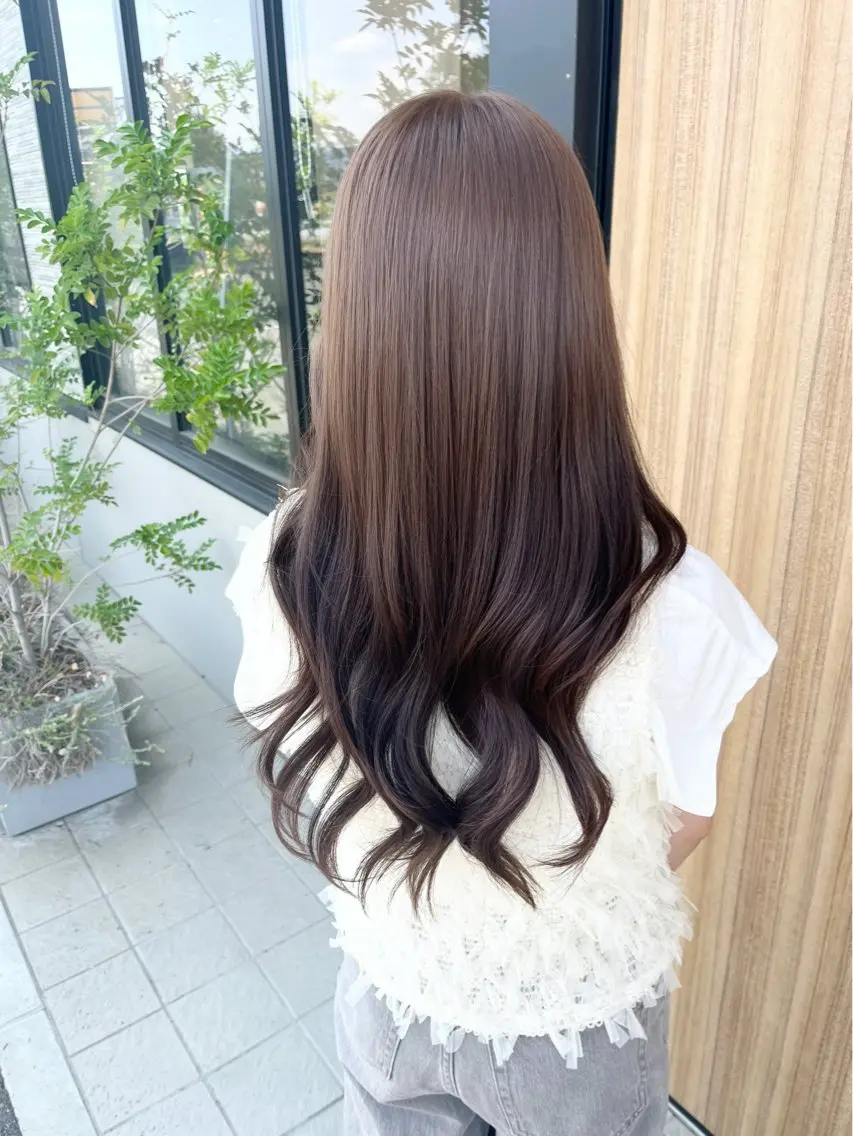 カラー ヘアカラー トリートメント 福島 果音のヘアスタイル