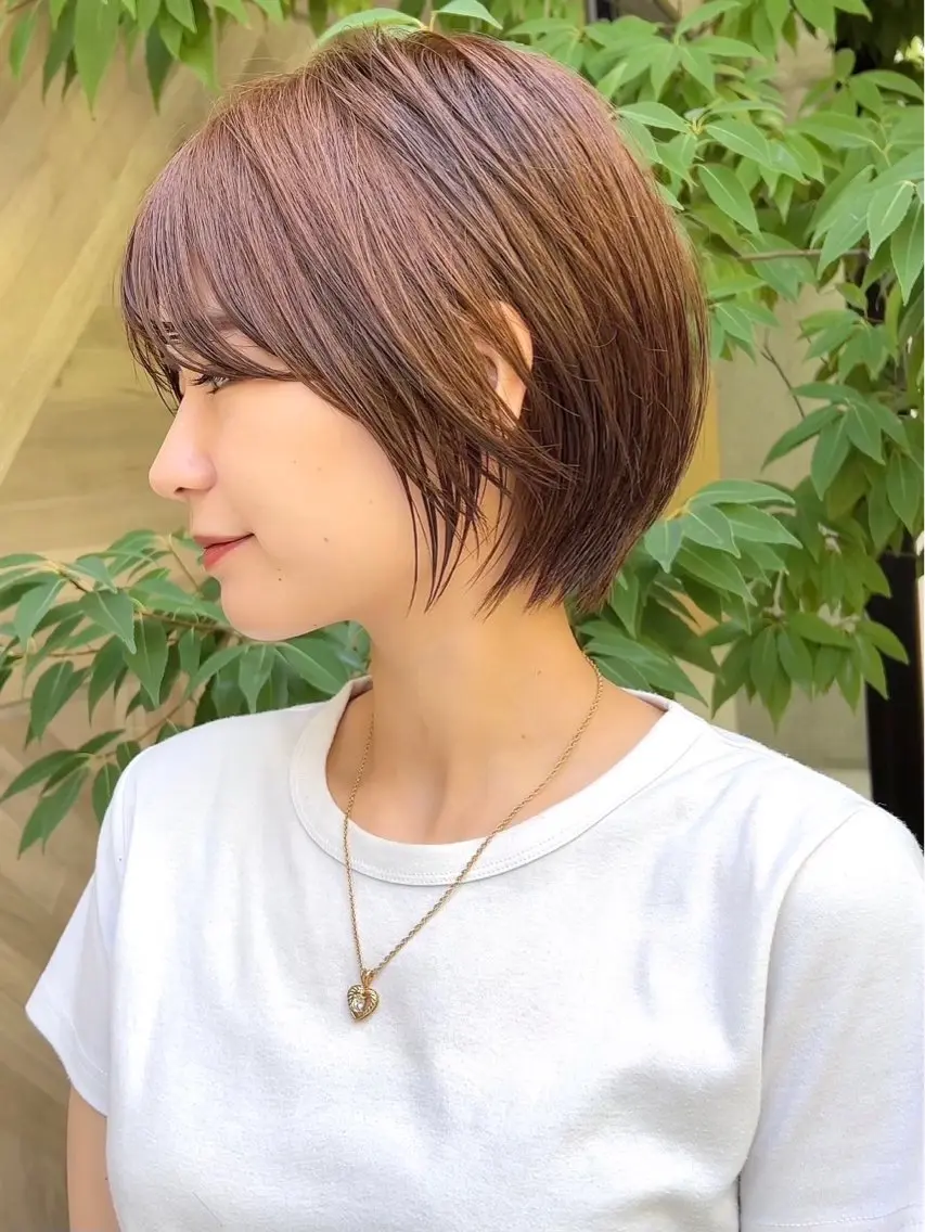 ショート ショートボブ ボブ ショートヘア 横尾 歩のヘアスタイル