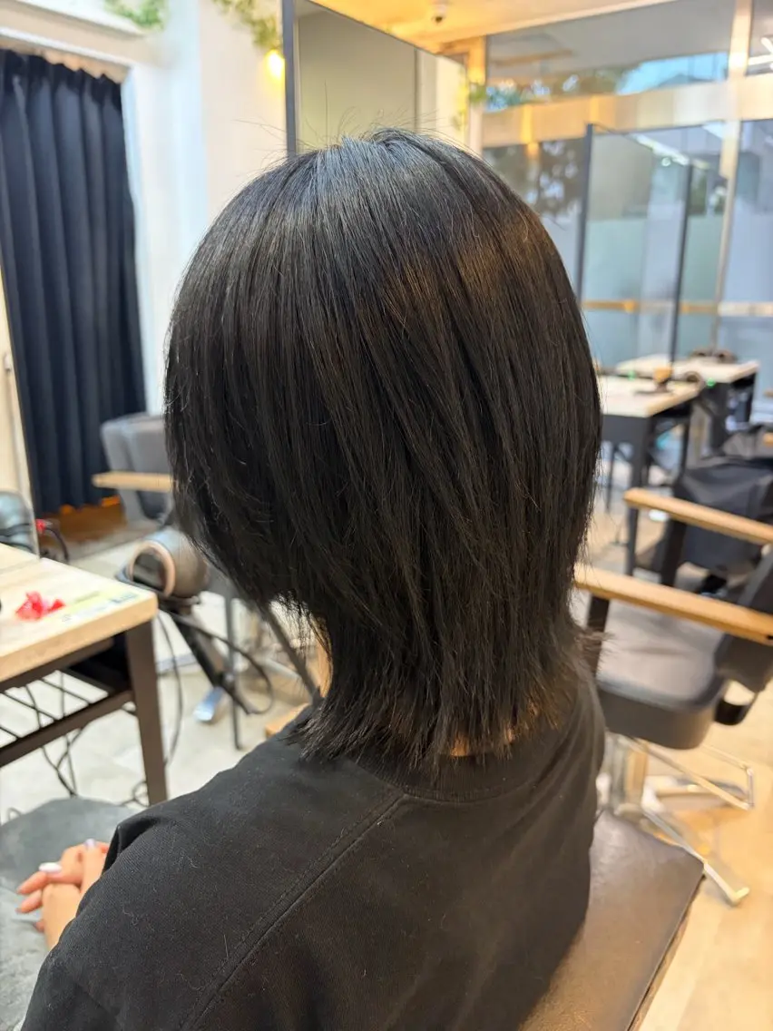 ミディアム カラー 🥀韓国ヘア🥀 宮津真菜のヘアスタイル
