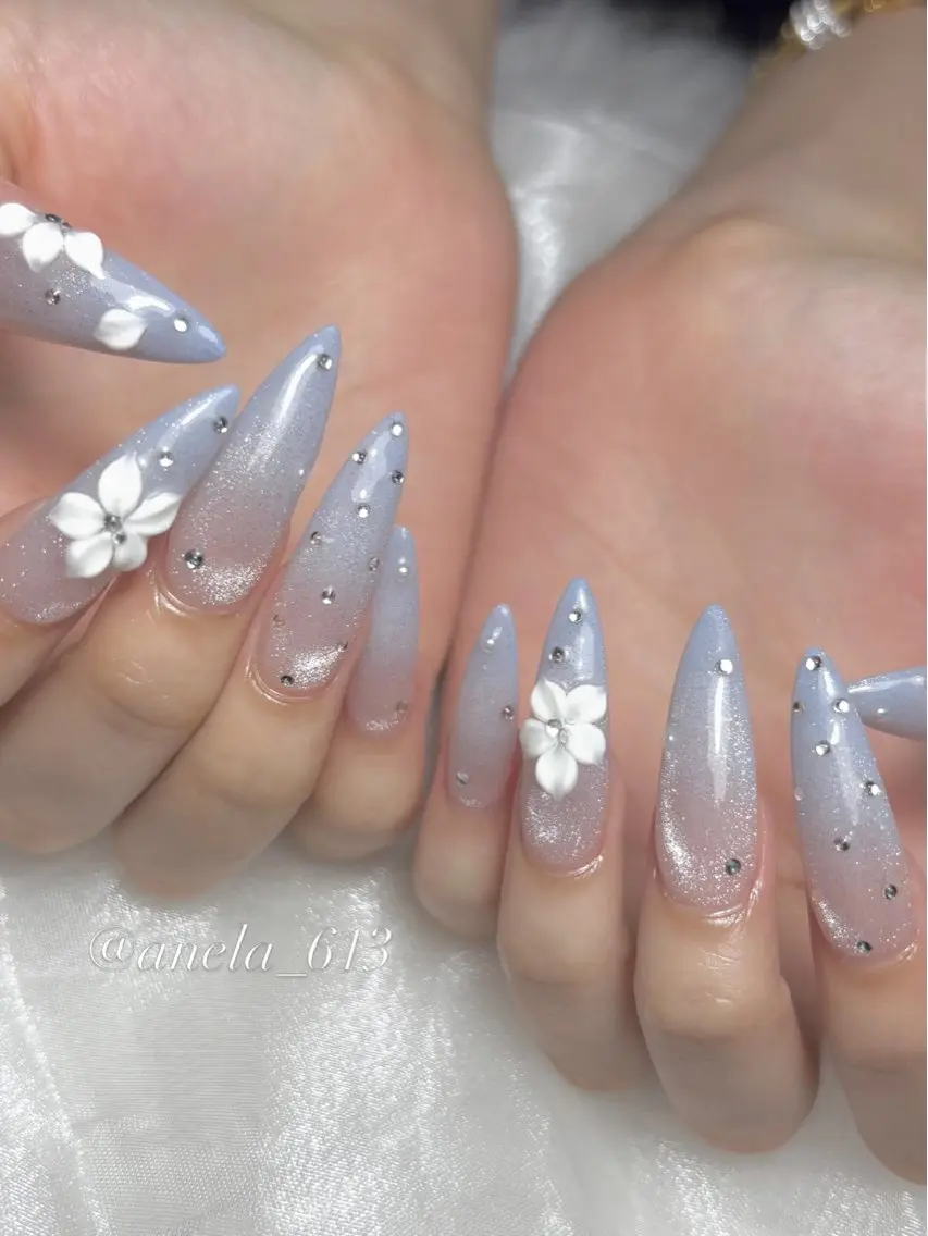 ネイル 長さ出し ハンドネイル nail salon Anela🪽🫧のネイルデザイン