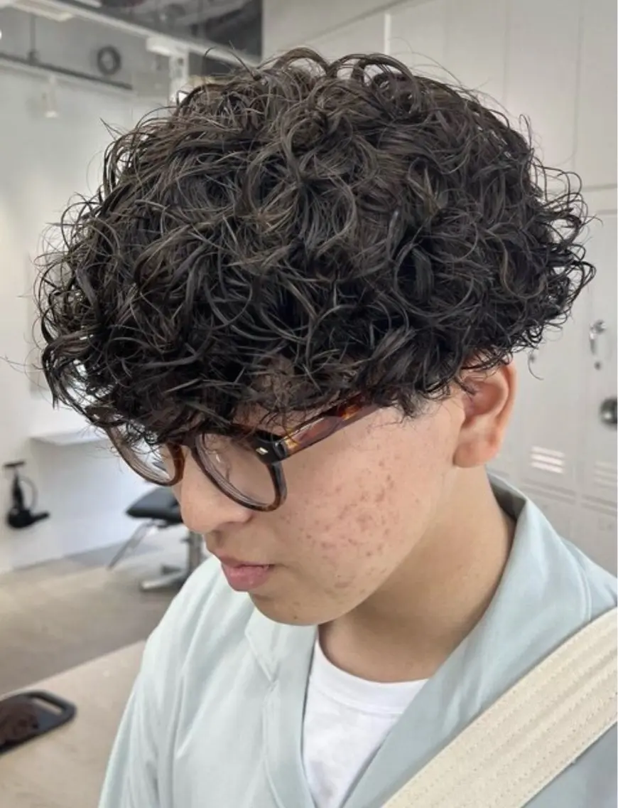 パーマ プードルパーマ カット パーマ あつき/パーマ/縮毛 /ブリーチ特化🌟のヘアスタイル