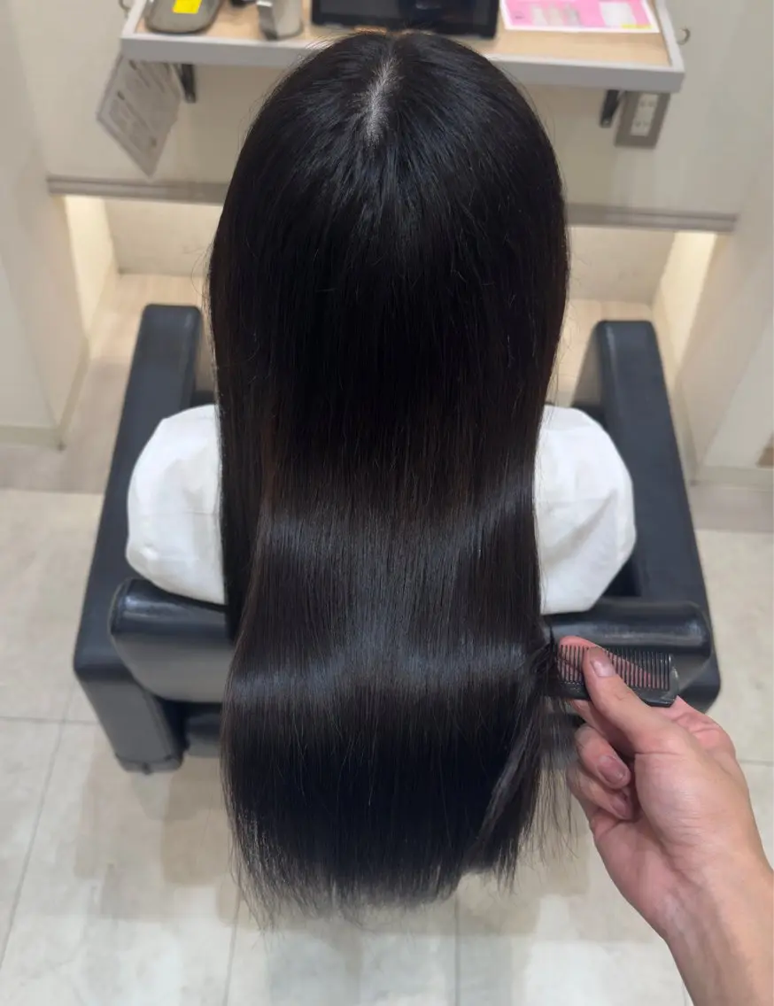 ロング カラー 髪質改善 ヘアカラー かんた /百道浜・髪質改善のヘアスタイル