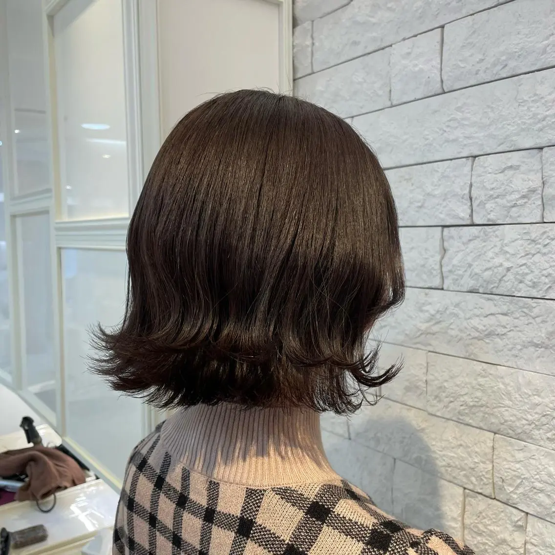 ミディアム カラー BiBi  藪 菜月のヘアスタイル