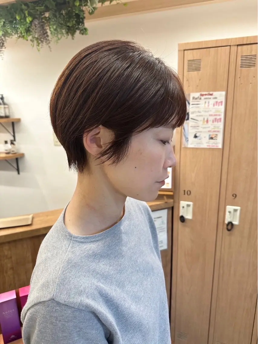 ショート ショートヘア 透明感カラー レイヤー/むつきのヘアスタイル