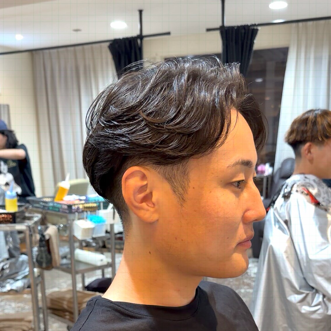 メンズ カット パーマ 原田 黎也のヘアスタイル