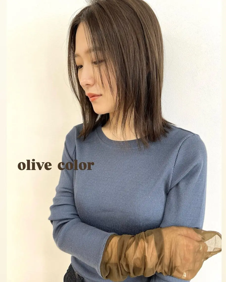 ミディアム ヘアカラー トリートメント RENA/艶カラー /アレンジ/髪質改善のヘアスタイル