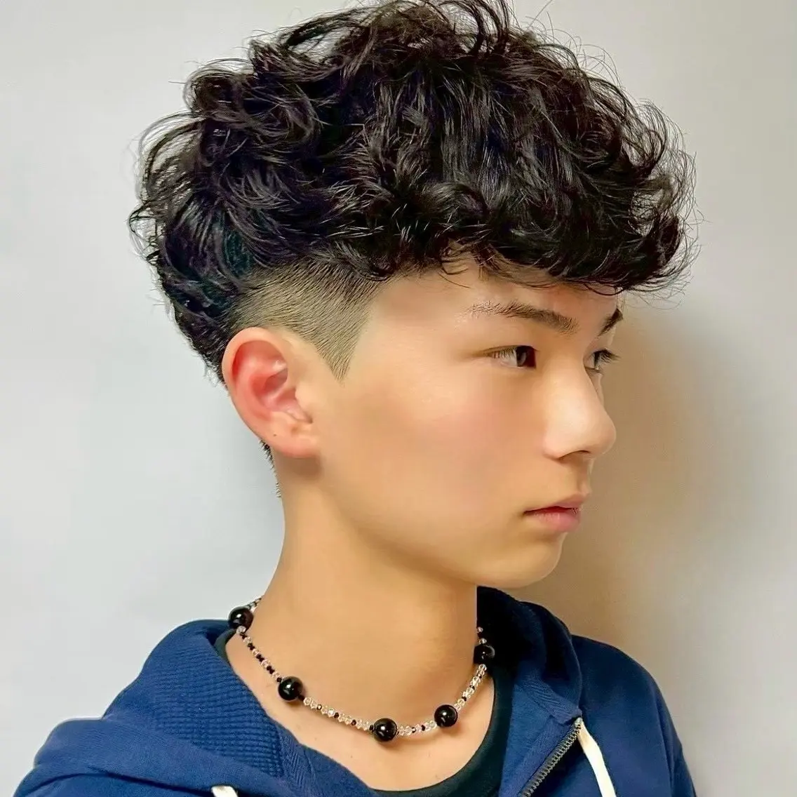 メンズ カット パーマ 原田 黎也のヘアスタイル
