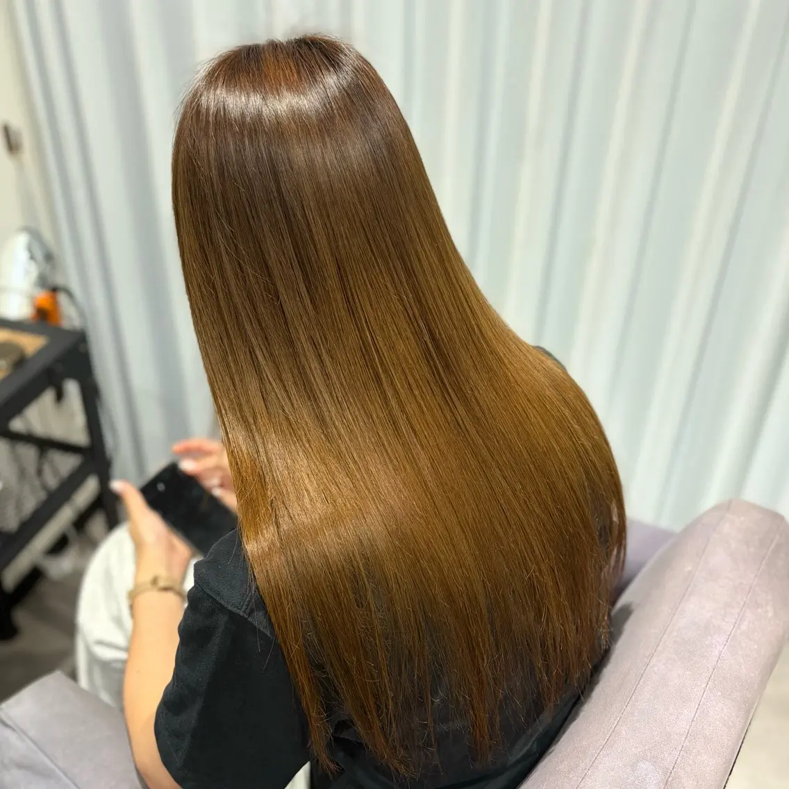 ロング 縮毛矯正 🌙rion/都島 /透明感カラーのヘアスタイル