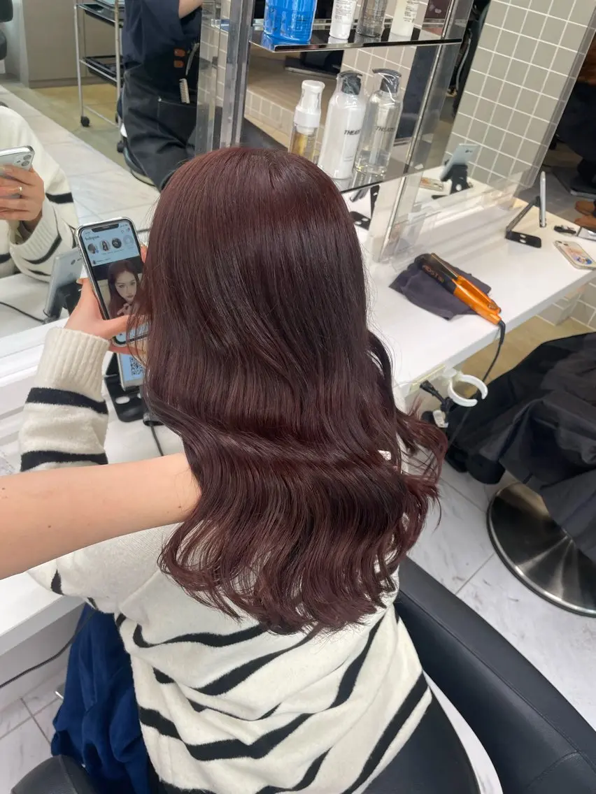 ロング カラー ヘアアレンジ ヘアカラー トリートメント ヘアセット 💗横浜美容室 💗HARUNAのヘアスタイル