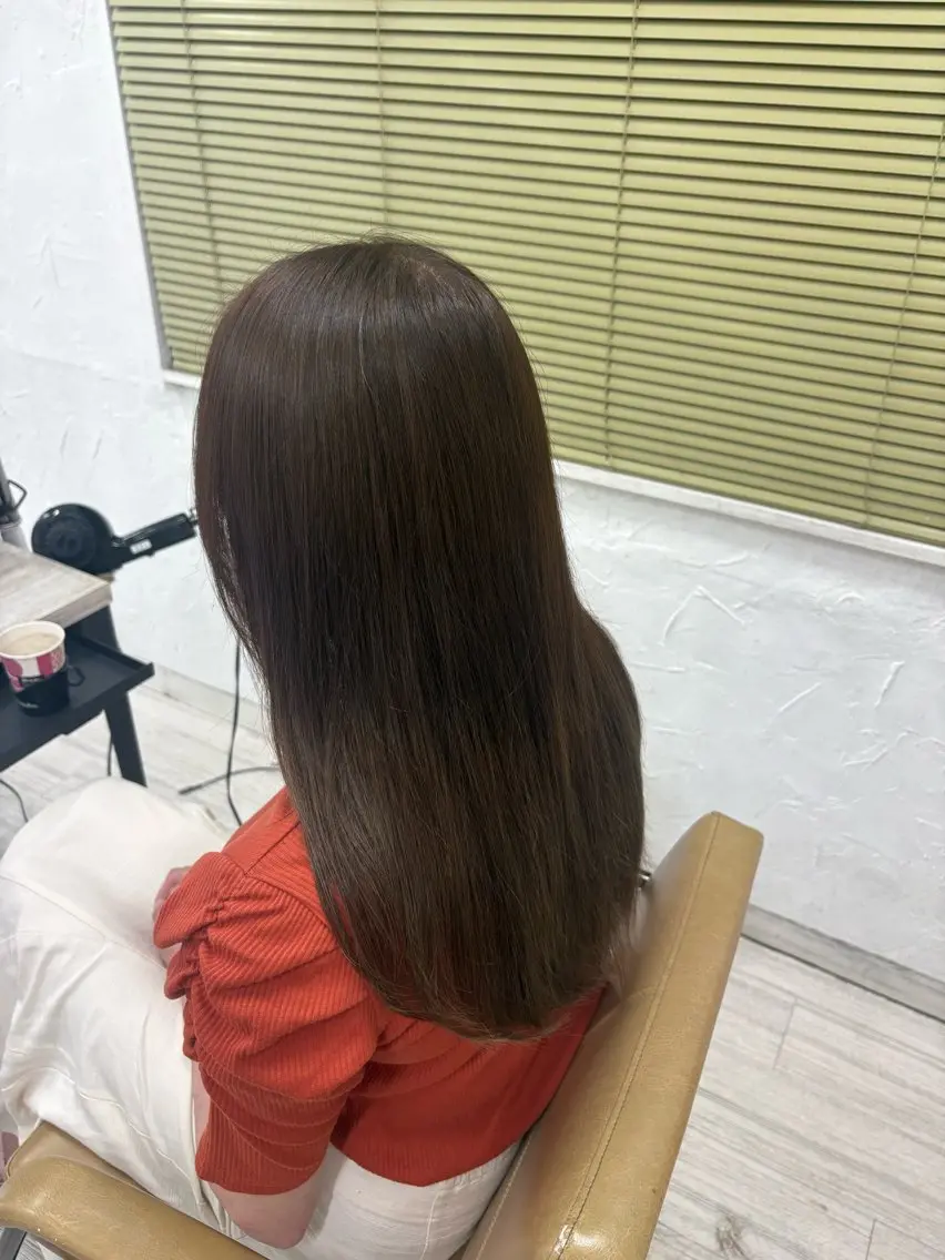 ロング カラー カット ヘアカラー トリートメント 暖色系カラー/ピンク Ririi🎀のヘアスタイル